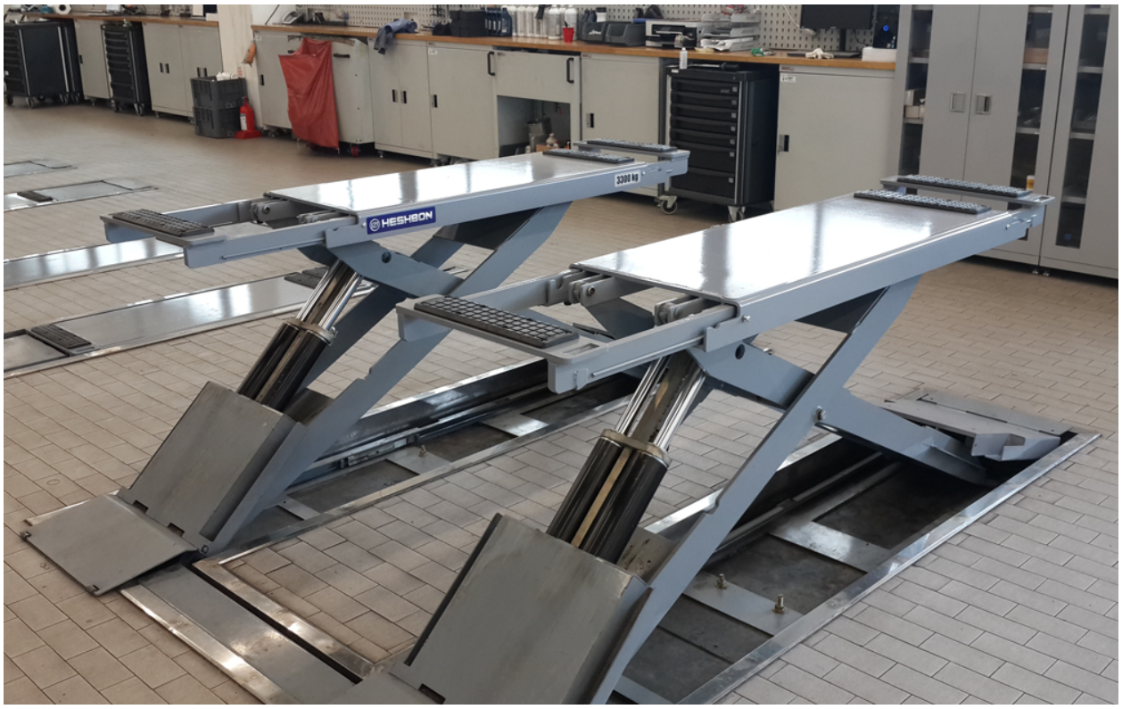 CẦU NÂNG CẮT KÉO KIỂU XẾP ÂM NỀN HESHBON HL-32D / IN GROUND