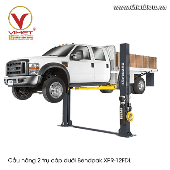 Cầu nâng 2 trụ cáp dưới Bendpak XPR-12FDL